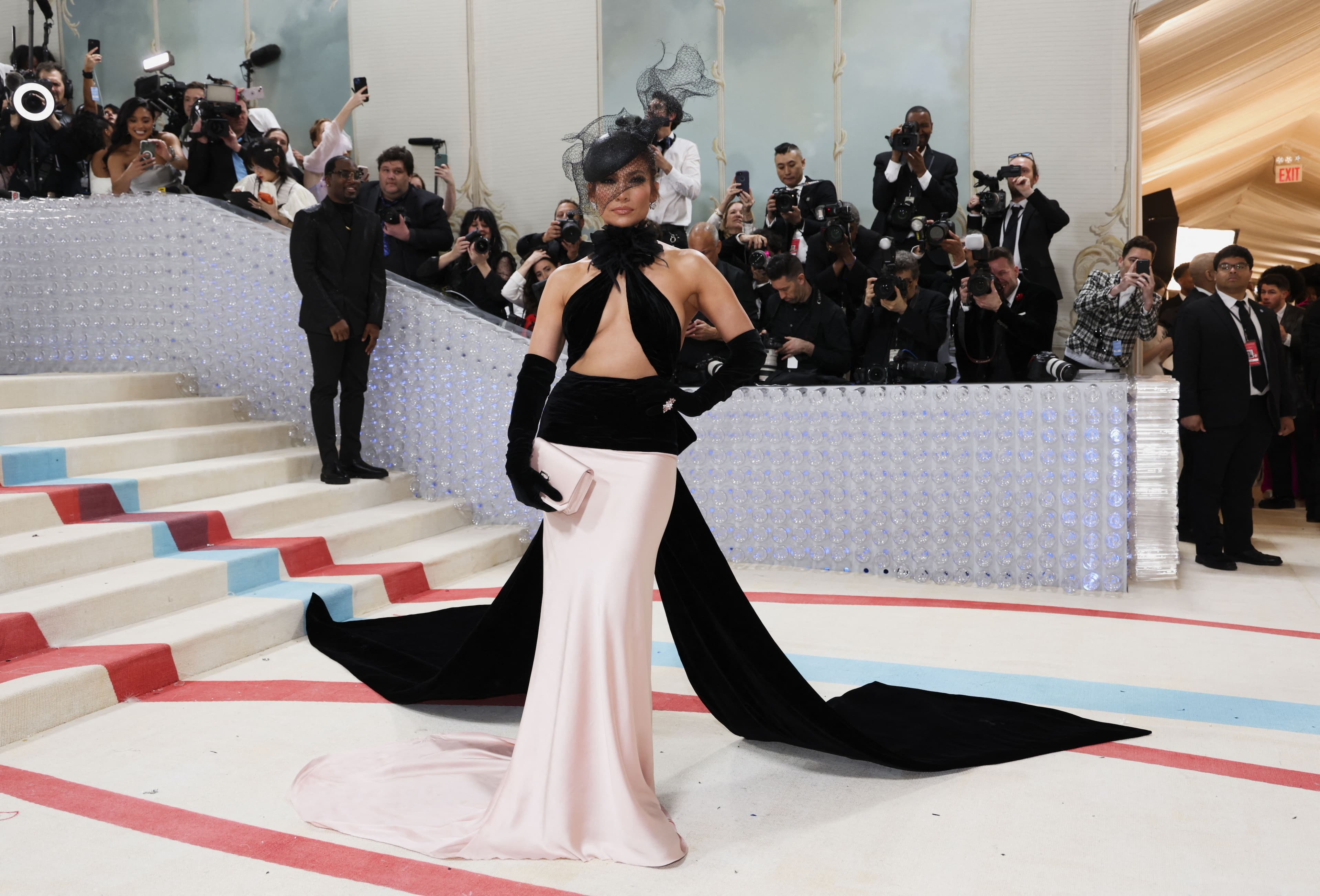 Jennifer Lopez poses for the photographers.  (REUTERS)