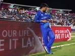 Rashid's Afghanistan were all out for 56 in the T20 World Cup semi-final