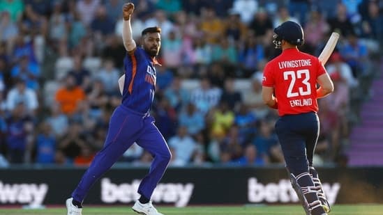 Pandya became the first Indian to take a four-wicket haul and score a half century in a T20I