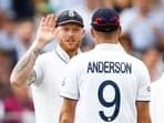 England's Ben Stokes and James Anderson