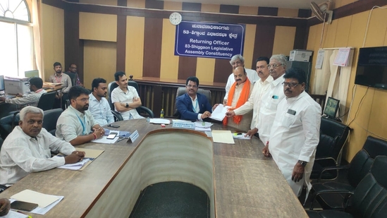 Karnataka CM Basavaraj Bommai files his nomination from Shiggon constituency