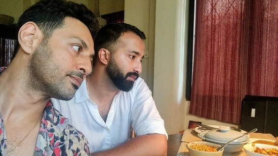 Apurva Asrani with his partner Kadamboor Neeraj.