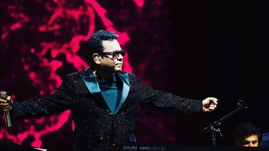 AR Rahman at his concert in Pune.