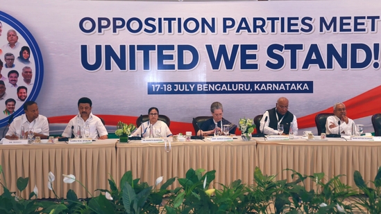 Opposition leaders' dinner meeting concludes in Karnataka's Bengaluru.