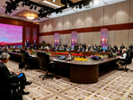 President Narendra Modi delivers his remarks during a plenary session of the ASEAN-India Summit. In his address to the Summit, PM Modi stated that the India-ASEAN partnership has reached its fourth decade and it is an honour for him to co-chair the Summit. He also congratulated Indonesian President Joko Widodo for organising the Summit.(Reuters)