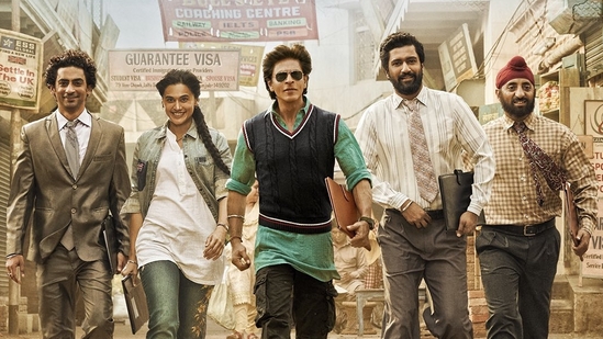 Dunki box office collection day 2: Shah Rukh Khan, Taapsee Pannu and Vicky Kaushal's film is directed by Rajkumar Hirani.