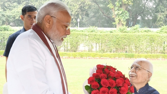 PM Narendra Modi with LK Advani.