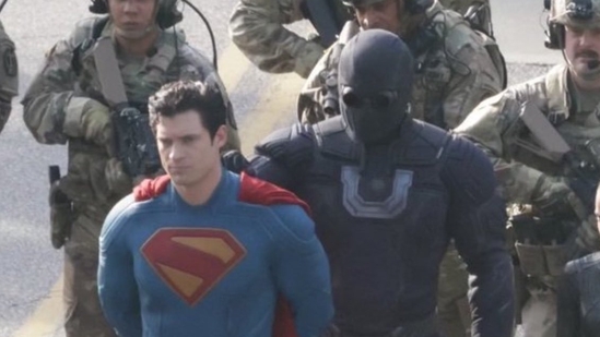 David Corenswet's Superman gets arrested in leaked photos from sets