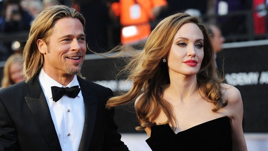 Brad Pitt and Angelina Jolie in happier times.