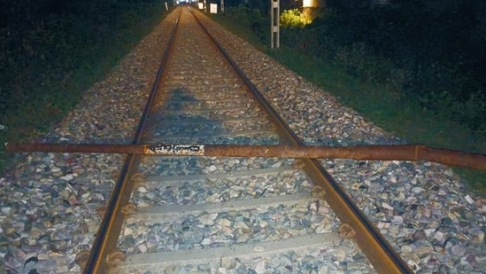 The Loco Pilot of train number 12091 reported to the Station Master of Rudrapur City that he found one 6-meter-long iron pole, said the railways. (ANI)