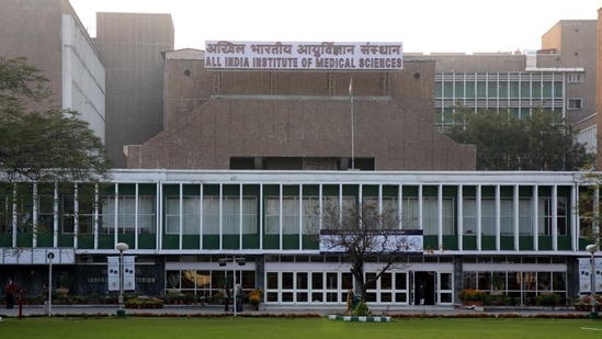 Delhi: AIIMS students protest against college administration(File Photo by HT)