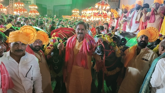 Sadar Sammelan: Telangana’s new state festival celebrates Yadav culture with a buffalo parade (Photo by X/ArunaKothakapu)