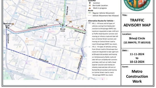 The Bengaluru traffic police have outlined restrictions and alternative routes to ensure continued access to the BMTC Bus Stand and minimize disruption.