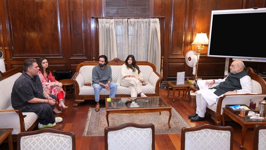 Amit Shah met Ektaa R Kapoor, Vikrant Massey, and Ridhi Dogra.